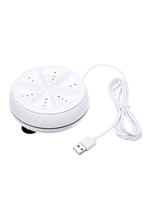 

DubaiGallery Ultrasonic Portable Mini Washing Machine, White
