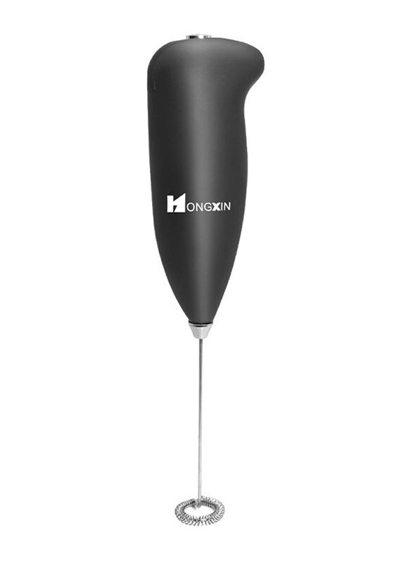 

Generic Electric Automatic Handheld Foam Maker Milk Frother, Black/Silver