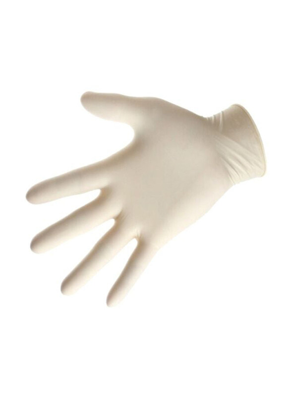 

Generic Disposable Latex Examination Glove, 100 Pieces, White