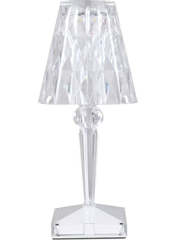 

Generic Modern Crystal Table Lamp, White