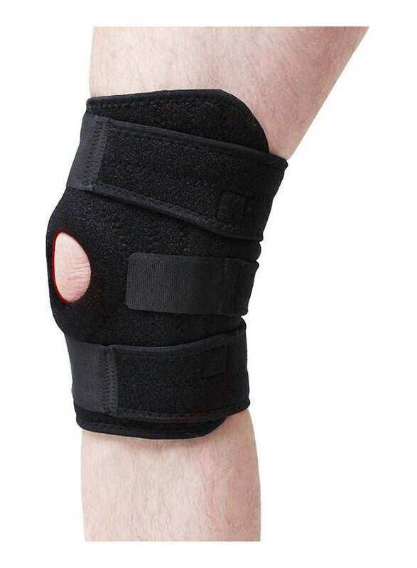 

Generic Adjustable Patella Knee Pads Safety Guard Strap Knee Support Brace, Black