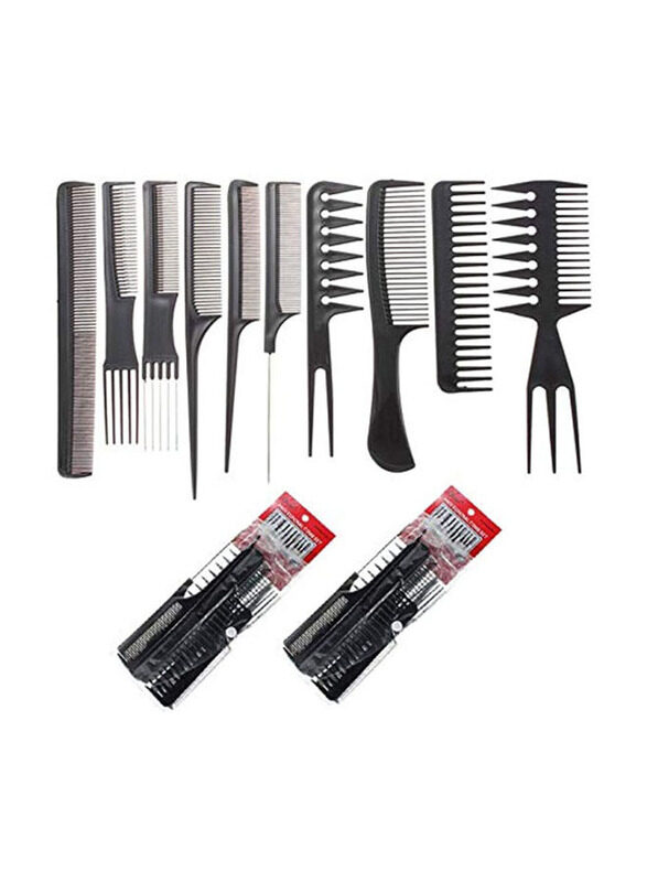

Generic Sbyure Professional Styling Combs, Black, 20 Pieces