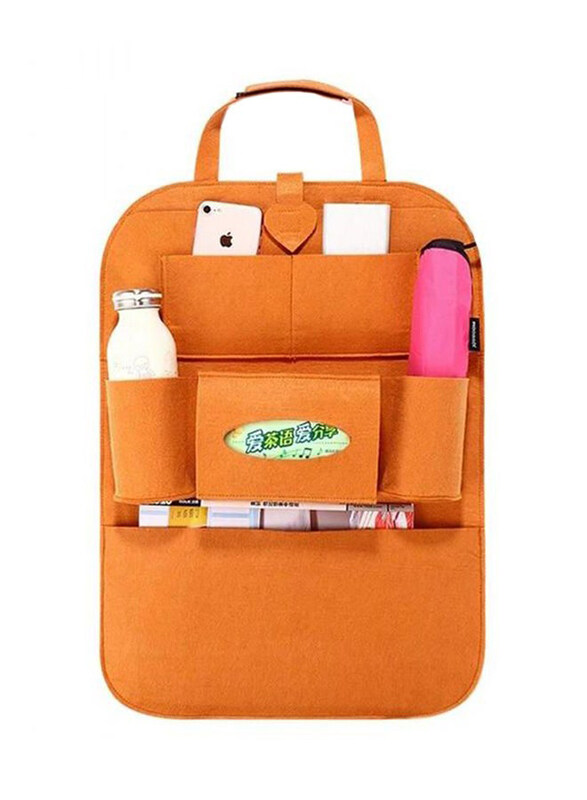 

Generic Multi Pocket Car Storage Bag Holder, Orange