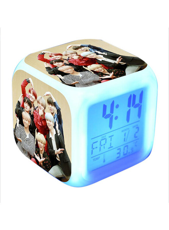 

Beauenty Cubic Digital Alarm Clock, 8 x 8cm, Multicolour