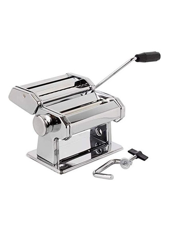 

Generic Manual Stainless Steel Pasta Maker Machine, 3.28kg, Silver/Black