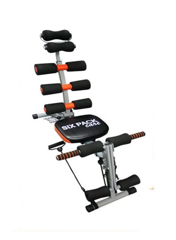 Six Pack Care Abdominal Machine, 104 x 35 x 89cm, Black/Orange