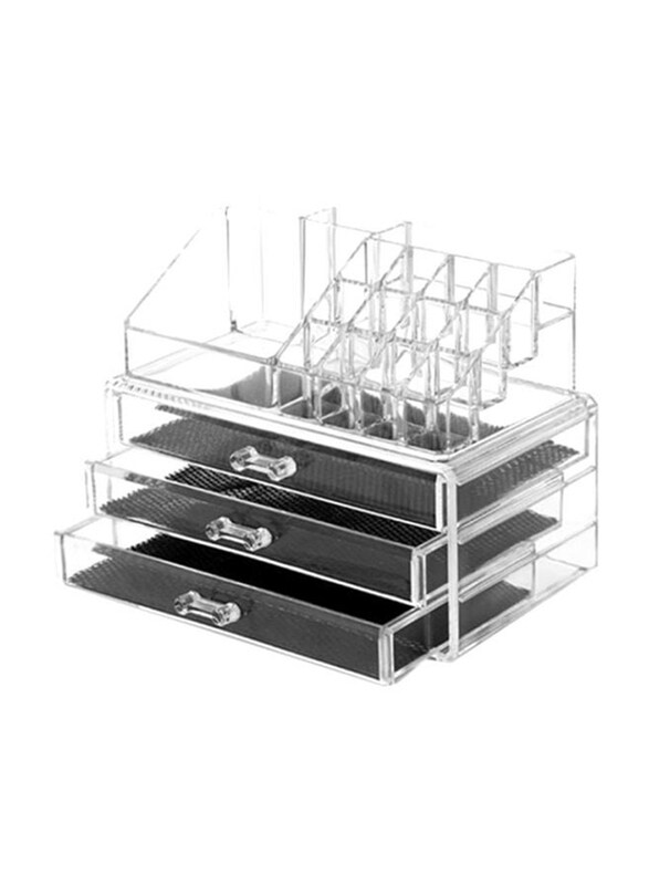 

Generic Acrylic Cosmetic Organizer, Clear/Black