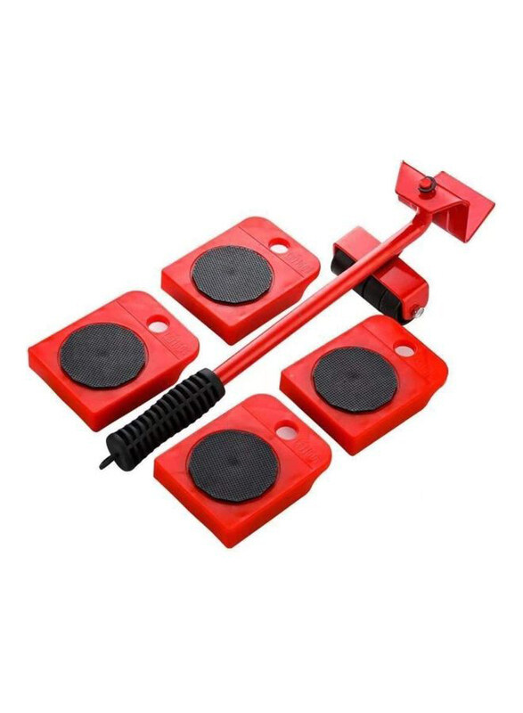 

Kuying 5-Piece Artifact Durable Furniture Lifter, Red/Black