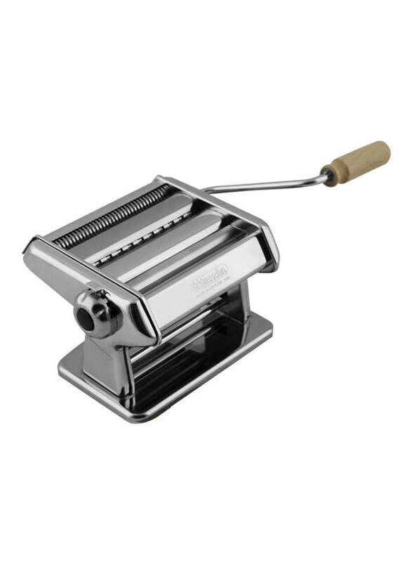 

Generic Manual Pasta Maker Machine, Silver