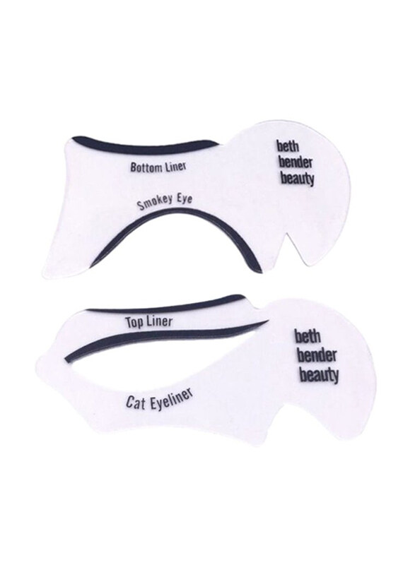 

Generic 2-Piece Cat and Smokey Eyeliner Stencil Set, Black