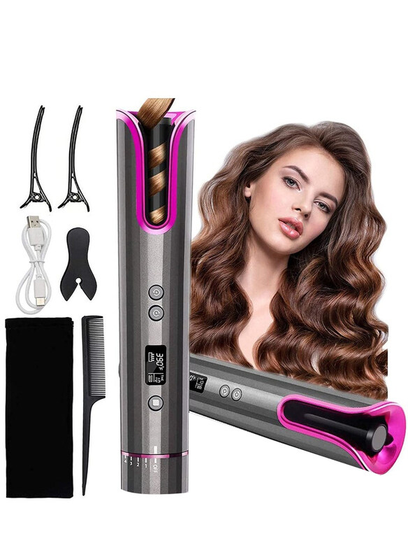 

Generic Ceramic Auto Rotating Air Spin and Curl Hair Curler, Multicolour