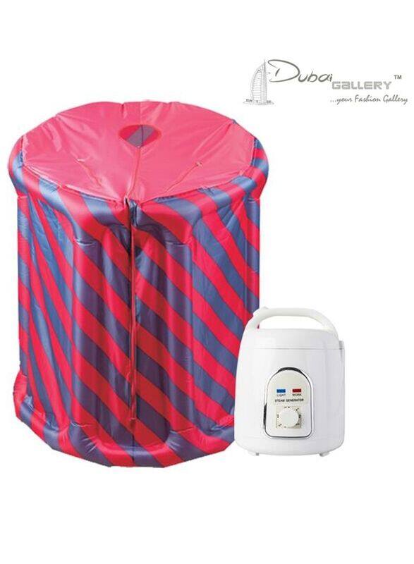 

DubaiGallery Electric Portable Home Sauna System, Pink/Blue/Black