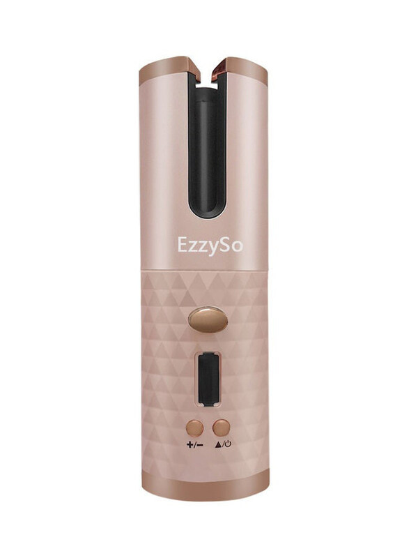 

EzzySo Portable Wireless Automatic Hair Curler, Brown