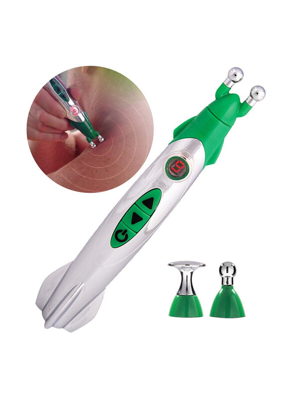 

DubaiGallery Electric Pulse Acupuncture Massage Pen, White/Green