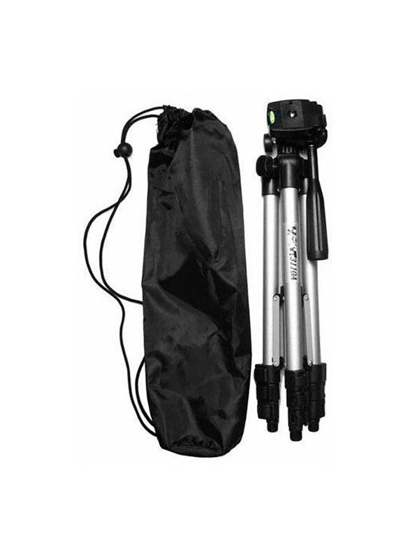 

NA Portable Tripod Stand with Carry Case, Silver/Black