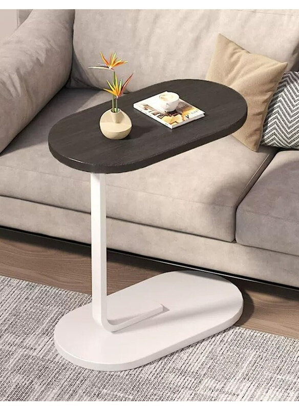 

DubaiGallery Mobile Minimalist Small Coffee Table, Black/White