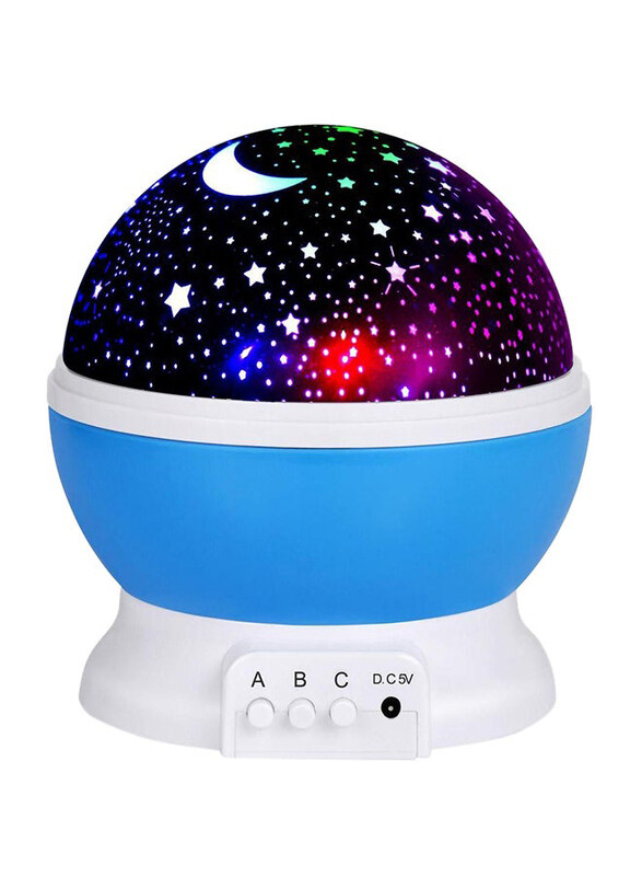 

Generic Star Moon Night Projector Round Lamp with LED Beads , Multicolour