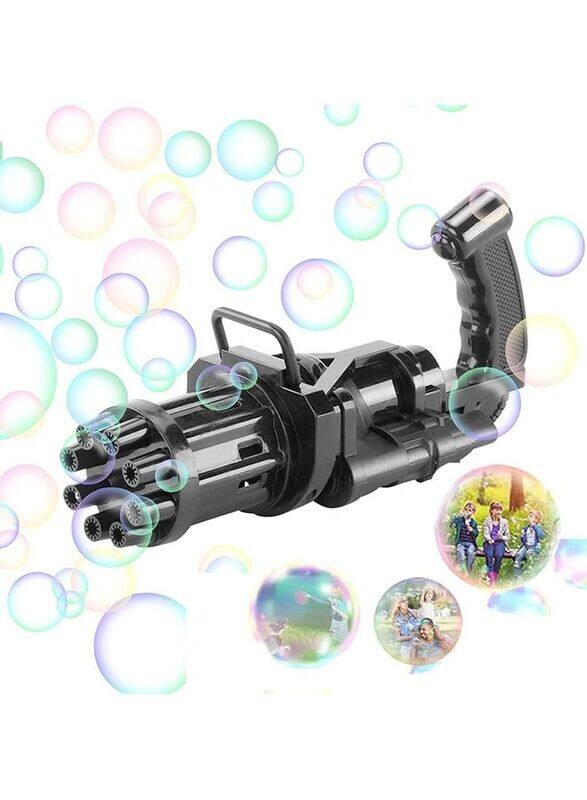 

Generic 8-Hole Electric Bubble Maker Machine Gun Toy, Ages 2+, Black