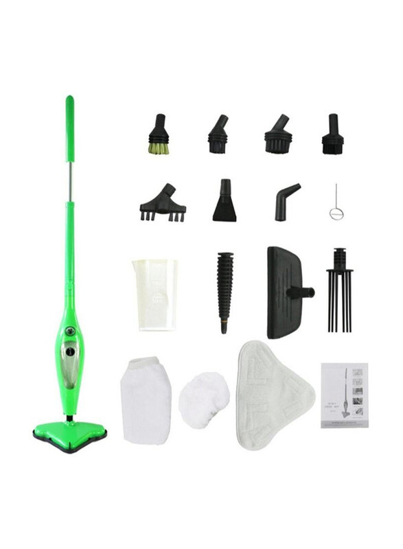 

H2O X5 Electric Steam Mop, Green/Clear