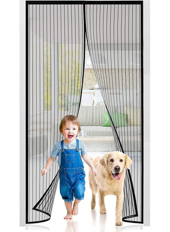 

Generic Magnetic Closure Heavy Duty Mesh Screen Doors With Magnets, Multicolour