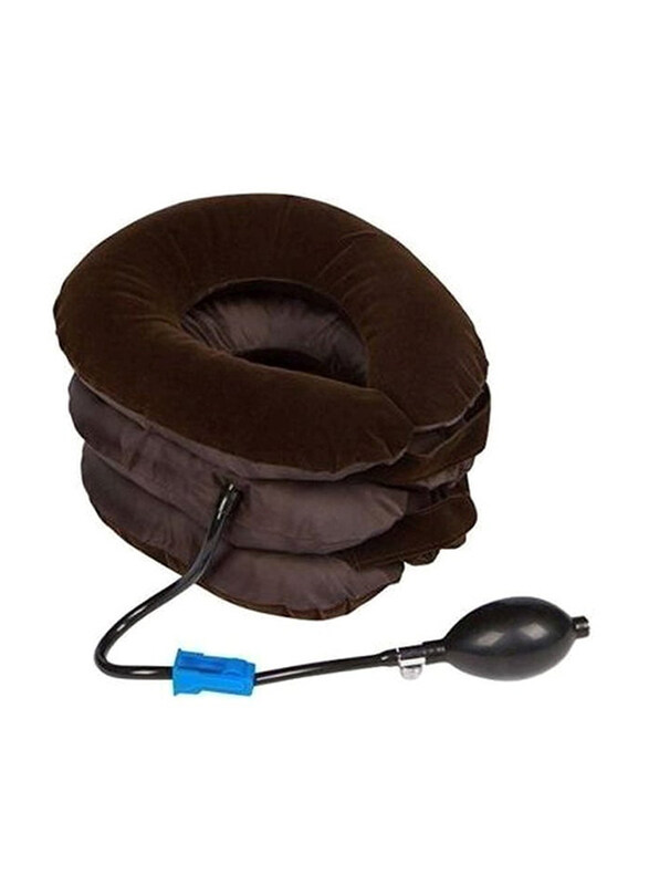 

Generic Suede Neck Cervical Traction Device, Dark Brown