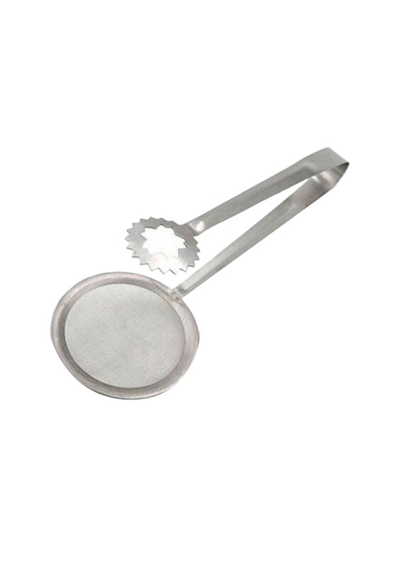 

Generic Kitchen Steel Food Clip Snack Fryer Strainer Mesh Colander Oil Drainer Tool, Silver