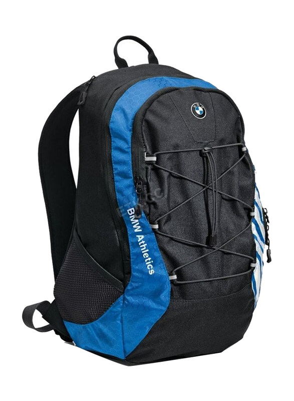 

BMW Polyester Sports & Outdoor Backpack for Unisex, Black/Blue