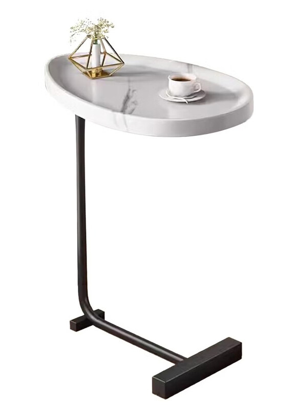 

DubaiGallery Small Japanese Coffee Tables, White/Black