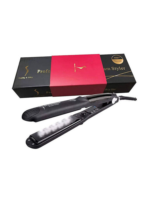 

Generic Professional Hair Steam Straightener, Black