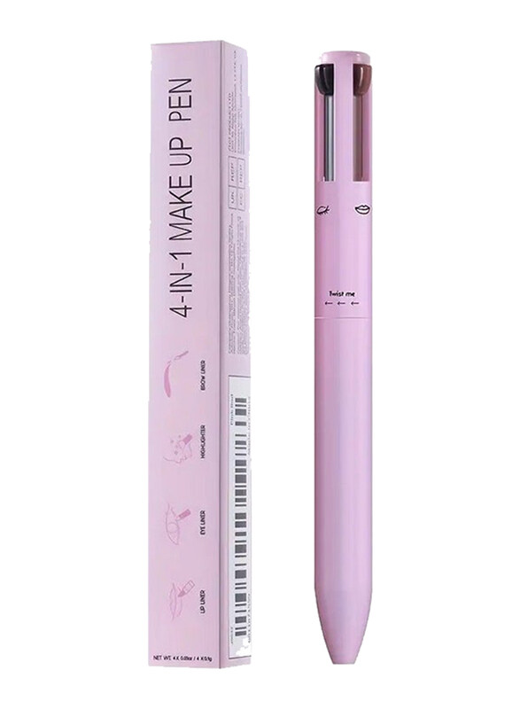 

DubaiGallery 4-in-1 Travel Makeup Pen Waterproof Beauty Pencil, Pink