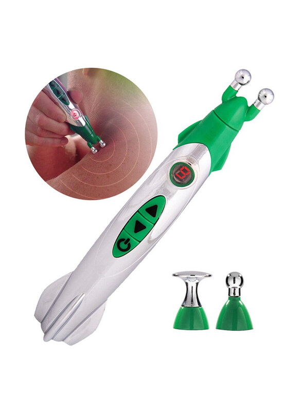 

DubaiGallery Electric Acupuncture Pen For Pain Relief Therapy, White/Green