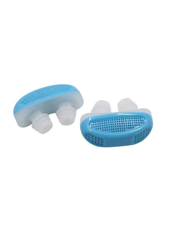 

Generic Unisex Silicone Anti Snore Nasal Dilators Nose Clip, HR-7652525, White/Blue