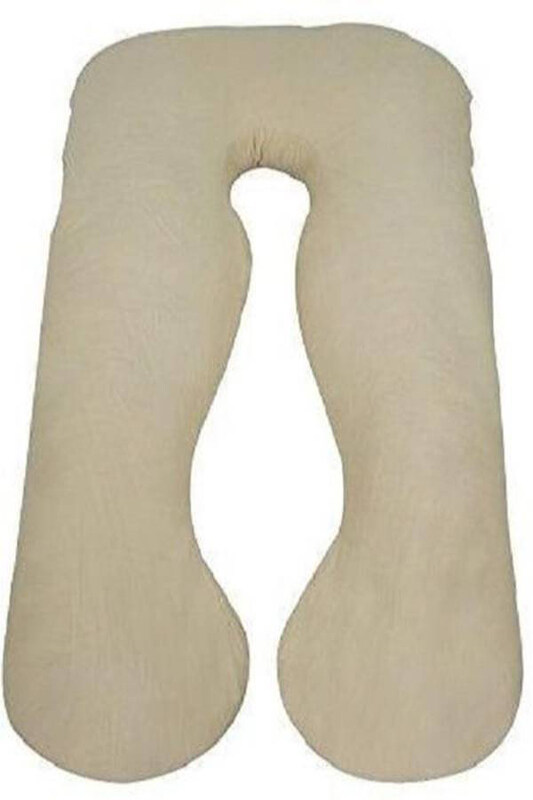 

Generic Cotton Standard Size Maternity Pillows, Beige