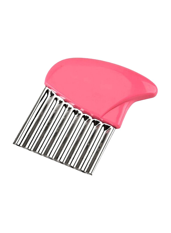 

Cool Baby Wavy Cut Potato Slicer, Pink/Silver