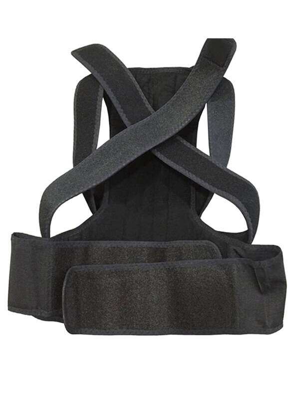 

Generic Posture Corrector Back Brace Belt Straps, Black