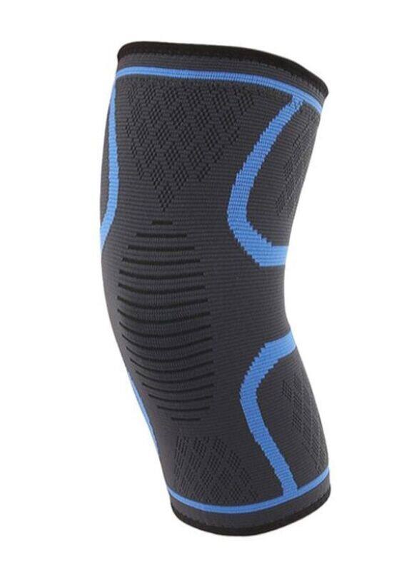 

Generic Non-Slip Sports Protective Knit Knee Pad, Small, Grey/Blue