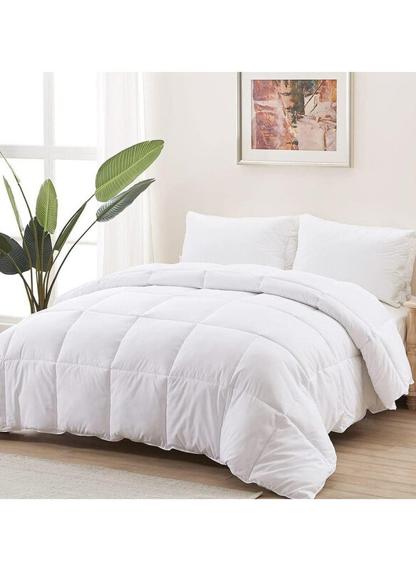 

DubaiGallery 3-Piece Hotel Collection Chester Percale Duvet Cover Set, 260 x 240cm, King, White