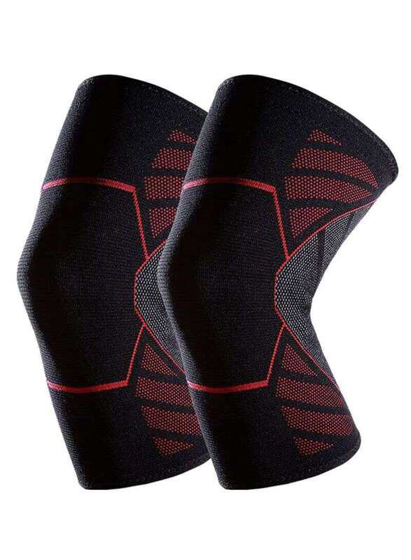 

Generic Non Slip Sports Outdoor Knee Pad, X-Large, Black/Red