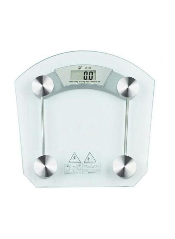

Generic Digital Bathroom Scale, Clear/Silver
