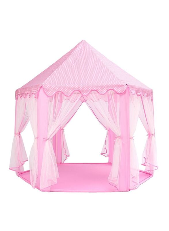 

Generic Portable & Lightweight Foldable Princess Castle Play Tent, Ages 3+, Pink