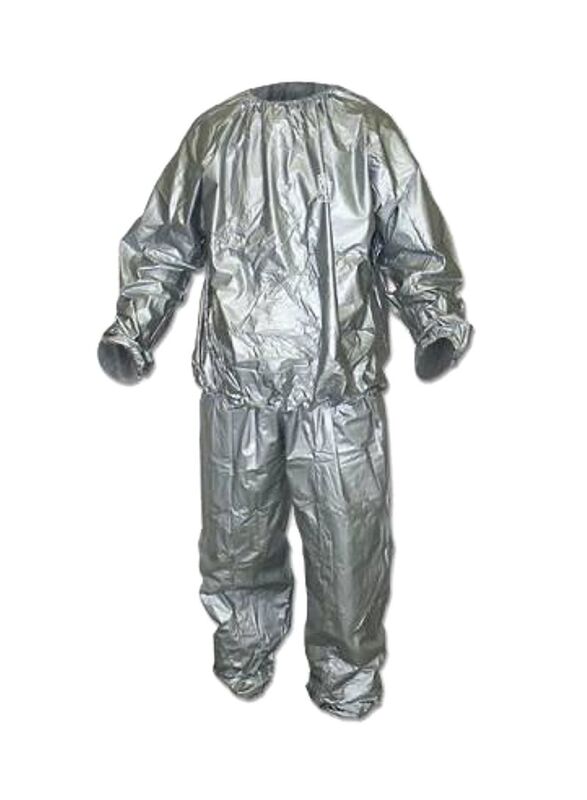 Sweating Sauna Suit, Medium, Silver