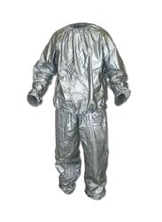 Sweating Sauna Suit, Medium, Silver