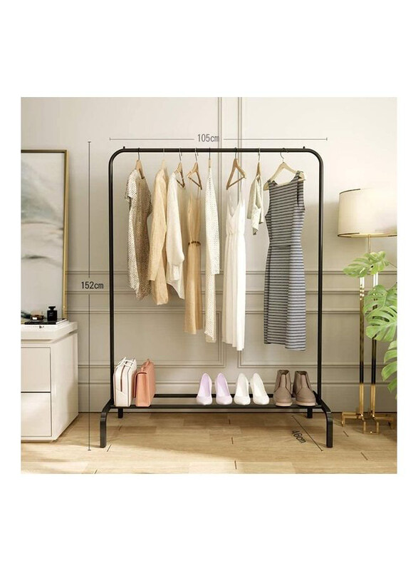 

XiuWoo Floor Standing Cloth Rack, Black