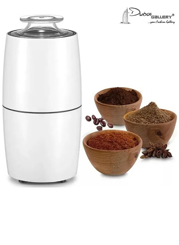 

DubaiGallery 0.1L Electric Mini Coffee Grinder, 300W, JMK9003, White