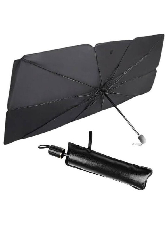 

DubaiGallery Car Foldable Sunshade Protection & Heat Insulation Windshield Umbrella, Black