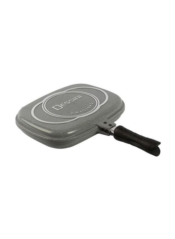 

Dessini 36cm Double Side Die Casting Grill Pan, Black/Silver