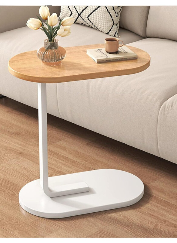 

DubaiGallery mobile minimalist Small Side Table, Beige/White