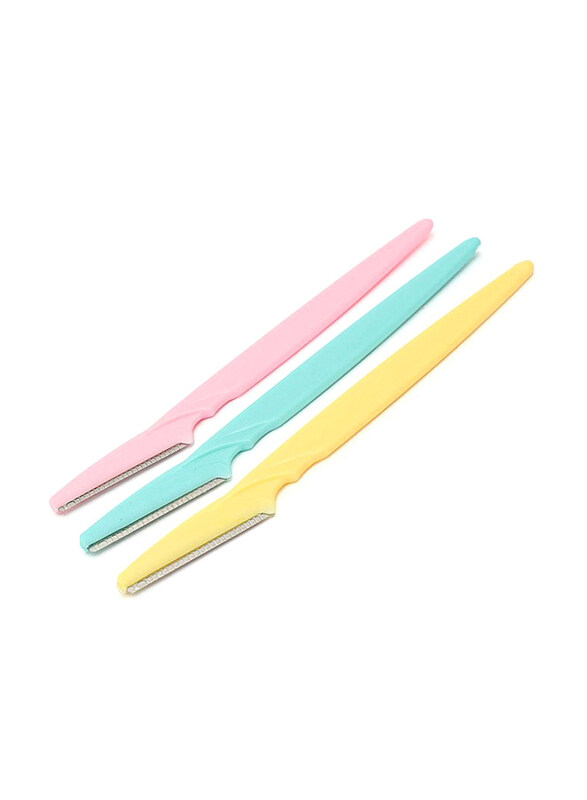 

Tinkle Eyebrow/Facial Hair Razor Set, Pink/Blue/Yellow, 3 Pieces