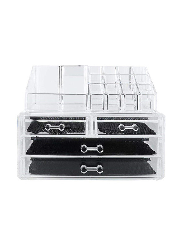 

Generic 4-Drawer Cosmetic Organizer, Clear