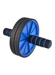 Two-Wheel Hand Pusher Roller, Black/Blue